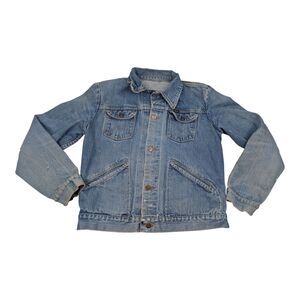 Vintage Maverick Jacket Mens M/L Blue 70s Denim Trucker Button Grunge USA